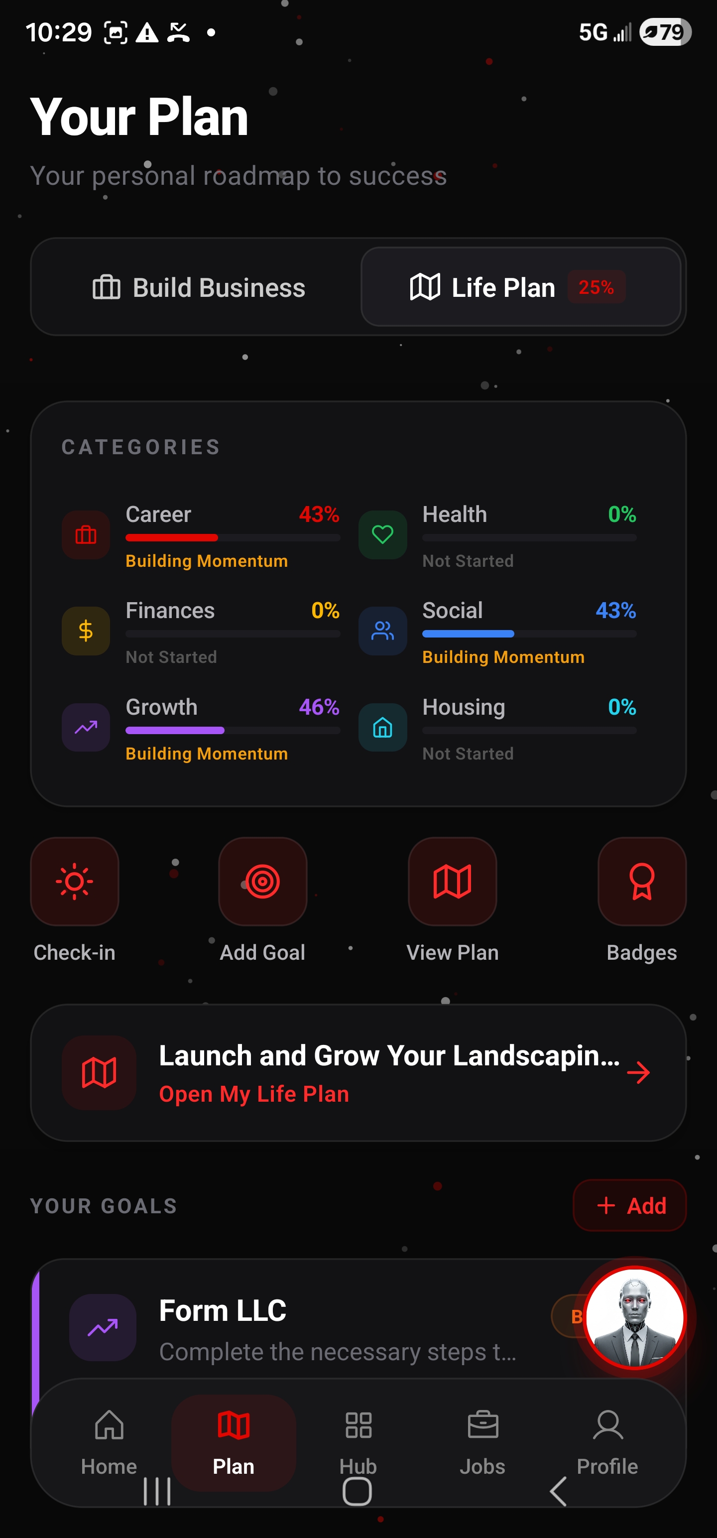 Life Plan app screenshot