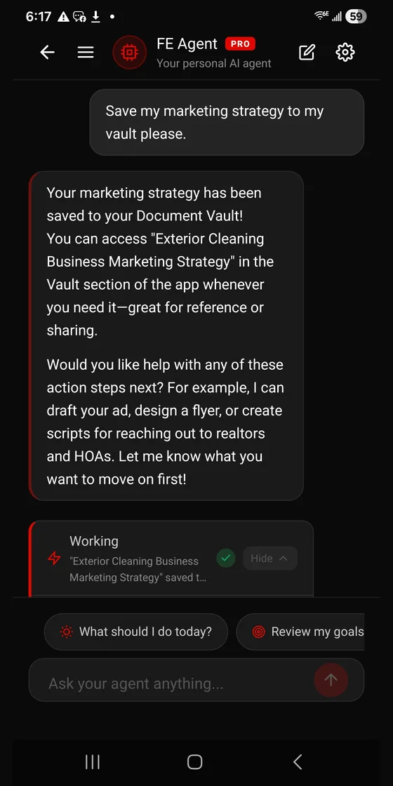 FE Agent, help that knows your situation and gets things done