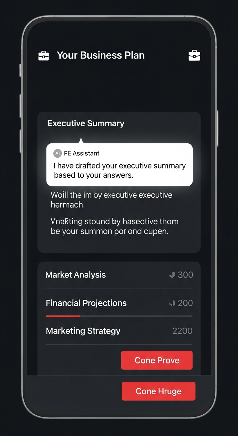 Business Plan Builder app screenshot