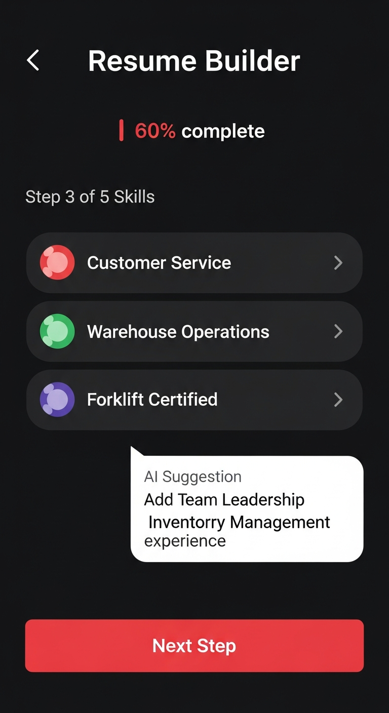 Resume Builder app screenshot